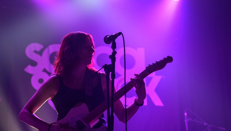 School of Rock student performing on stage