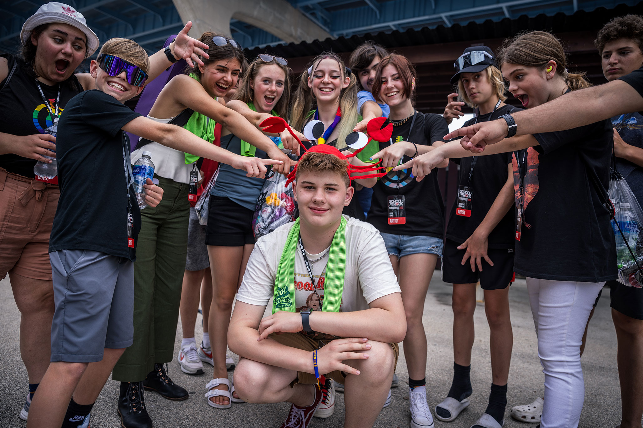 School of Rock students at Summerfest in Milwaukee, WI