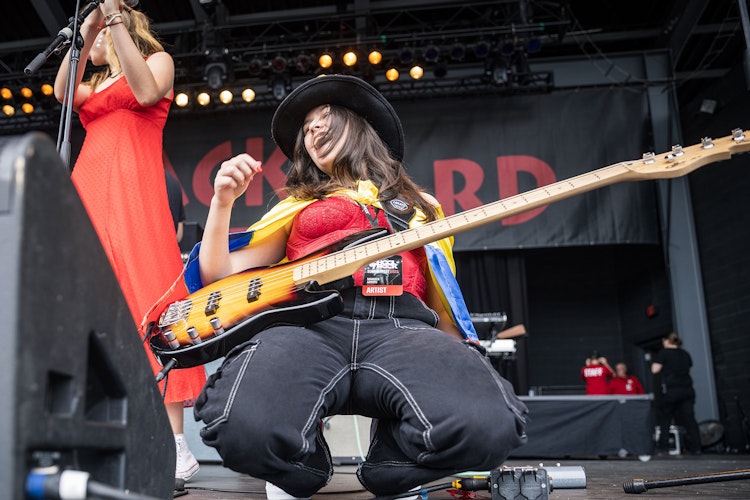 School of Rock students performing on stage