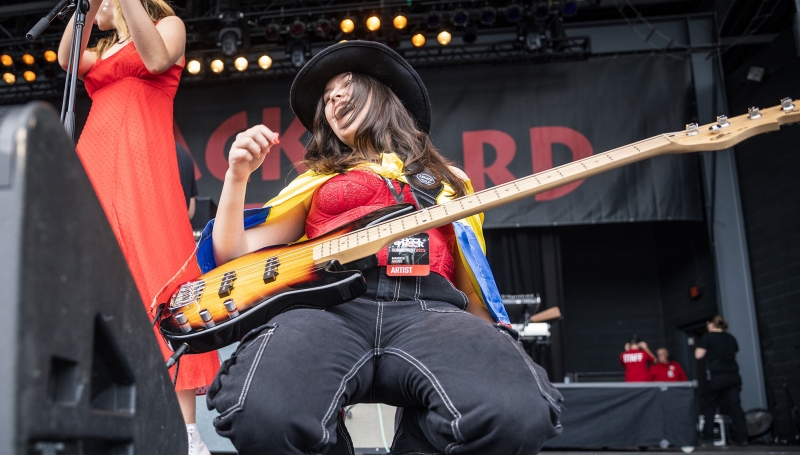 School of Rock students performing on stage